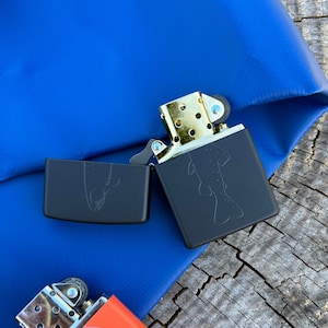 Single line Trout zippo Windproof Lighter