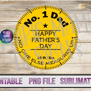 NEE. 1 Dad #1 papa meetlint ontwerp meetlint digitaal bestand digitale download 300 dpi