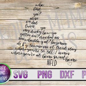 newfie svg Downloadable Design File PNG and SVG Cut file maritime svg Newfoundland Slang svg