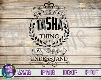 It&#39;s a Tasha Thing SVG: Crown & Stars Cut File (Digital Download)