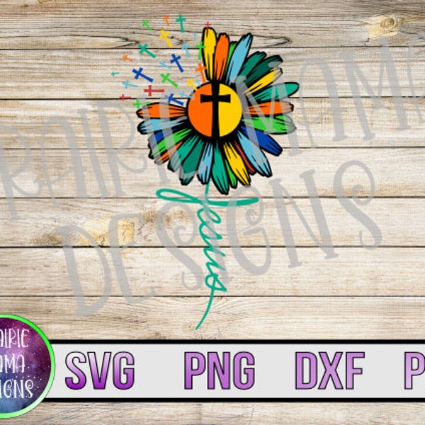 Cross With Flowers Png - Etsy