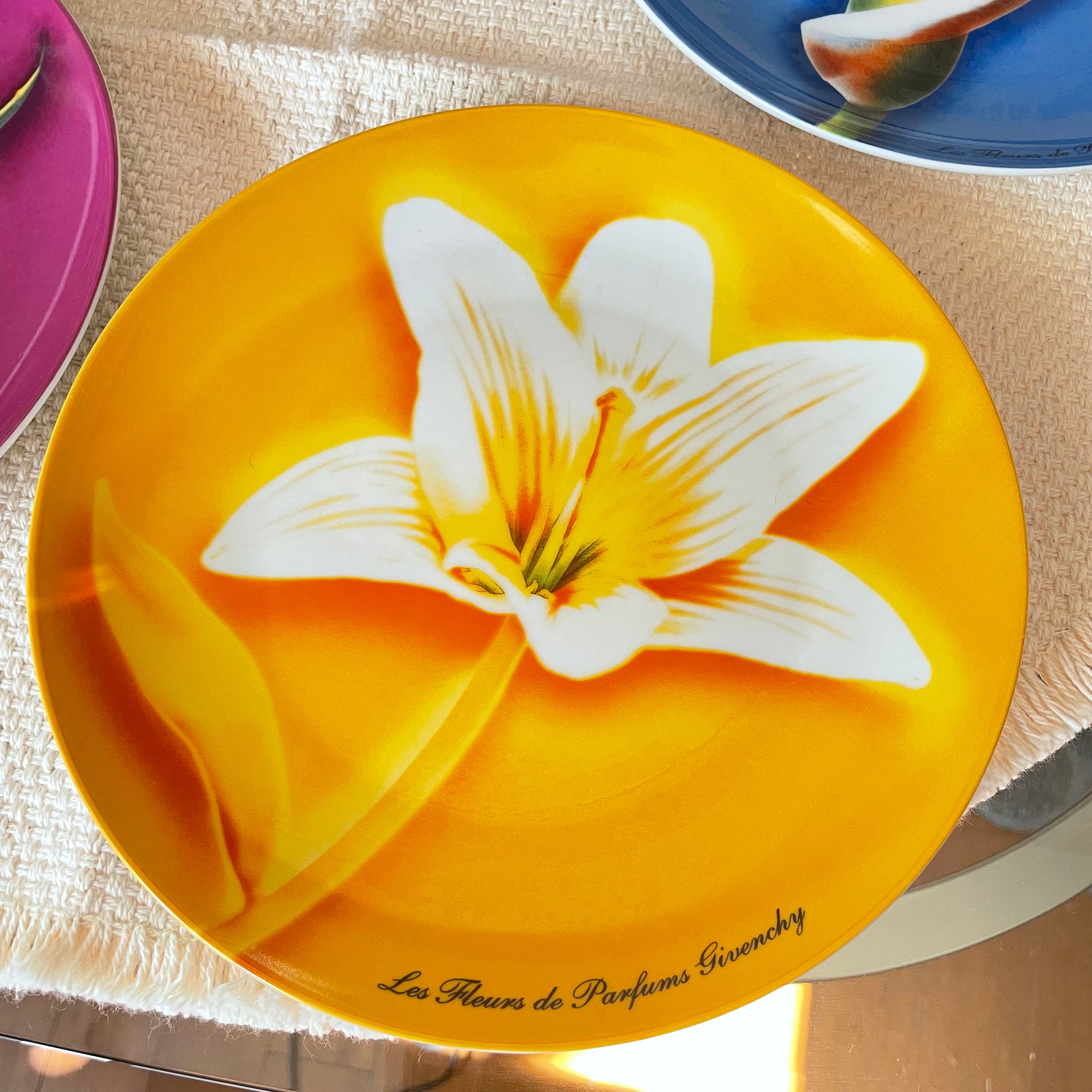 Vintage Givenchy Porcelain Desert Plates Set of 4 Floral Design Etsy
