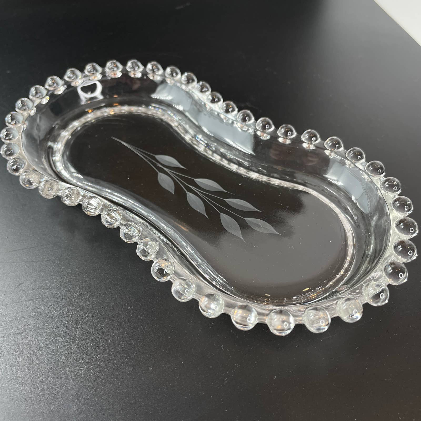 Vintage Imperial Glass Sugar and Creamer Glass Set Etched Glass W/tray Etsy