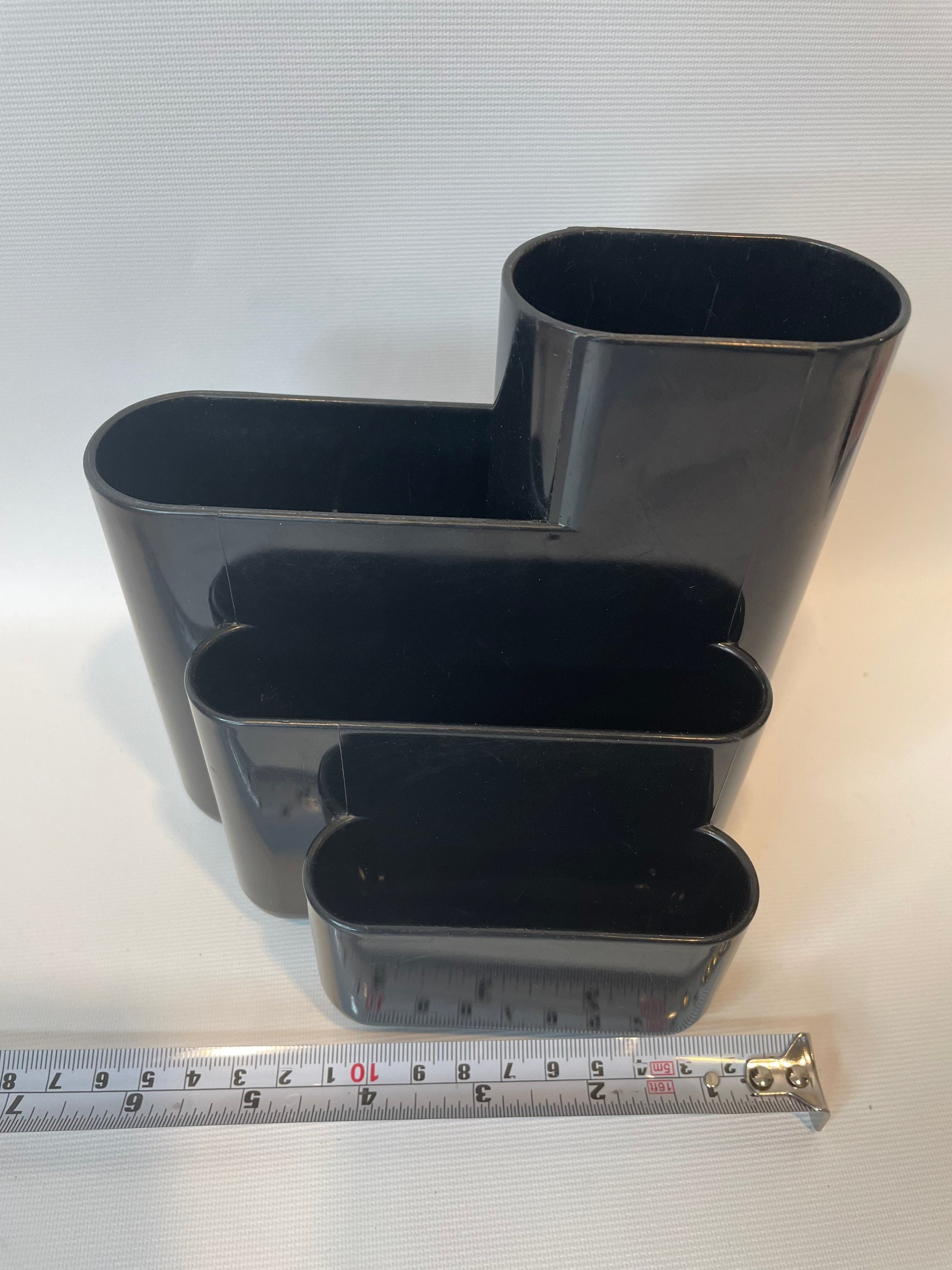Vintage 80's Modernist Tenex 200 Desk Pen Organizer Black Etsy