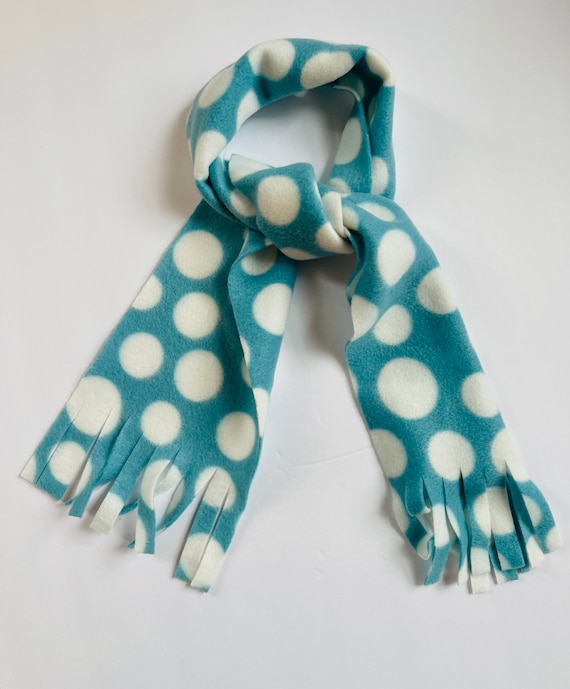 Snow Drop Kids Fleece Scarf Soft Warm and Cozy Scarf for Etsy UK