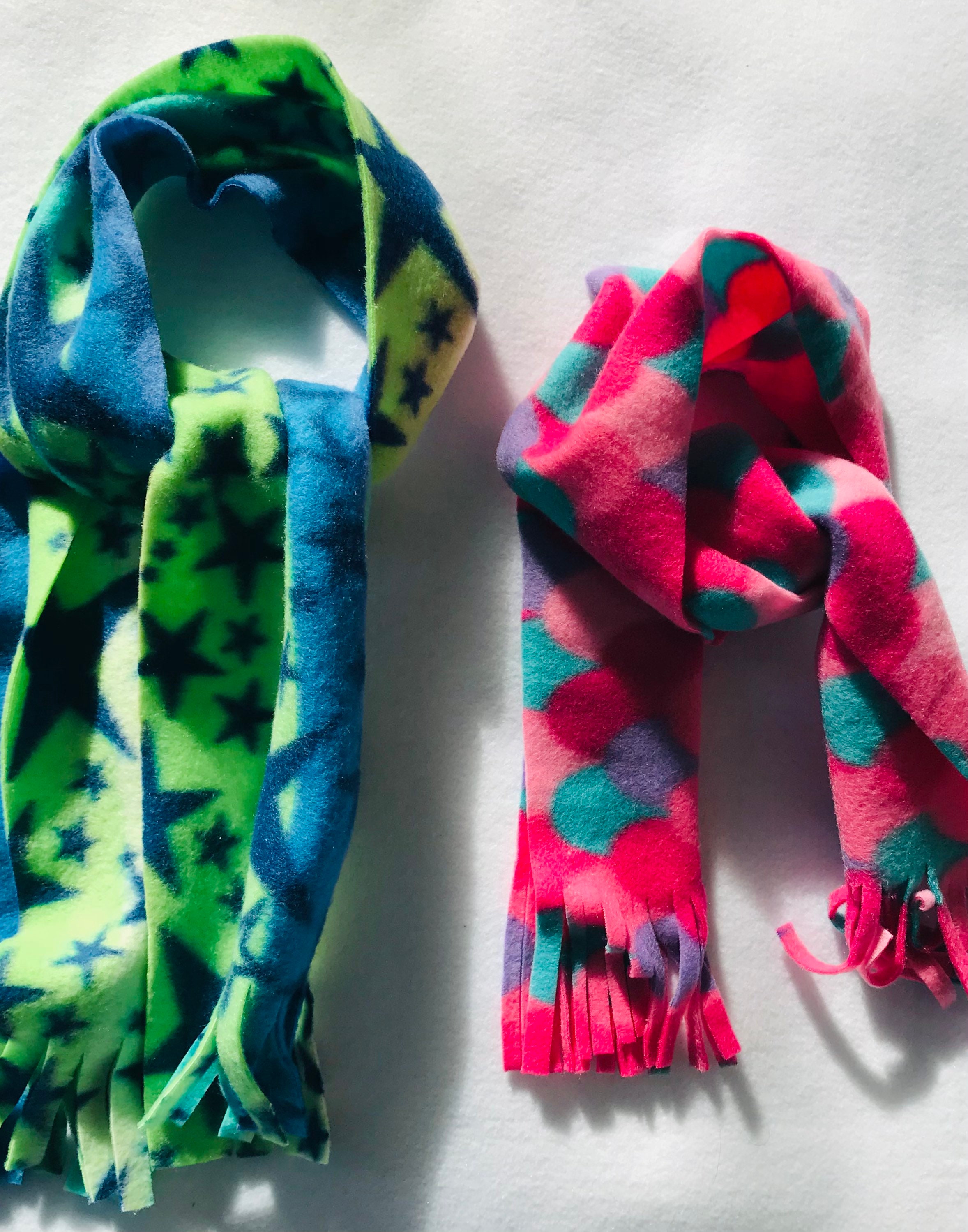 Simple Kids Fleece Scarf Soft Warm and Cozy Scarf for Etsy Polska