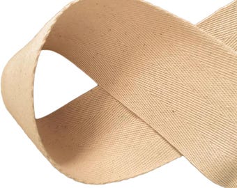 Natural Cotton Twill Tape | Heavy Duty Webbing, Sewing DIY - 5 Yards