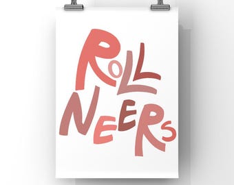 App State "Roll Neers" Print | College Dorm Decor (Digital Download)