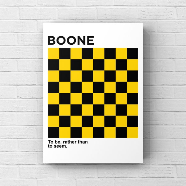 Boone Checkered Print | Appalachian State University | JPEG Download
