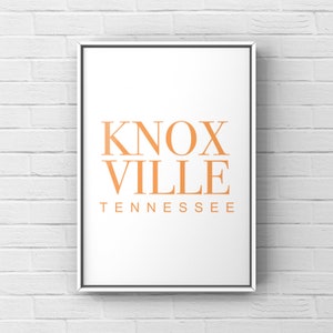 Digitale print Knoxville Tennessee | Universiteit van Tennessee | JPEG-download