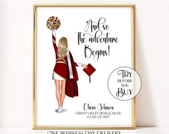 Senior Cheer Gift Senior Cheerleader Gift Personalized Cheer Gift Cheerleader Graduation Gift Cheer Graduation Cheerleader Senior Gift