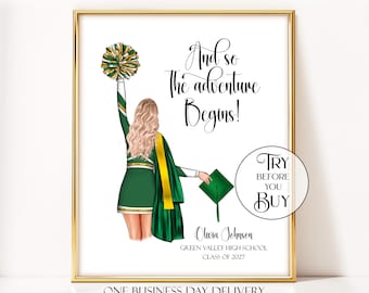 Custom Senior Cheer Gifts Personalized Senior Cheerleader Gift Cheer Senior Night Gift Cheerleader Graduation Gift Cheer Graduation Gift