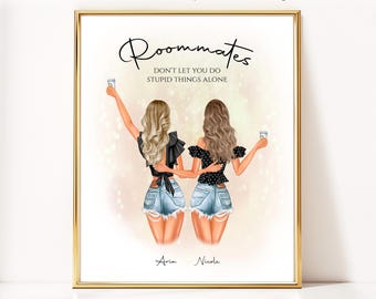Cute Dorm Decor For College Girls Wall Art College Apartment Decor Roommate Decor College Prints Gifts For Roommates Dorm Room Essentials