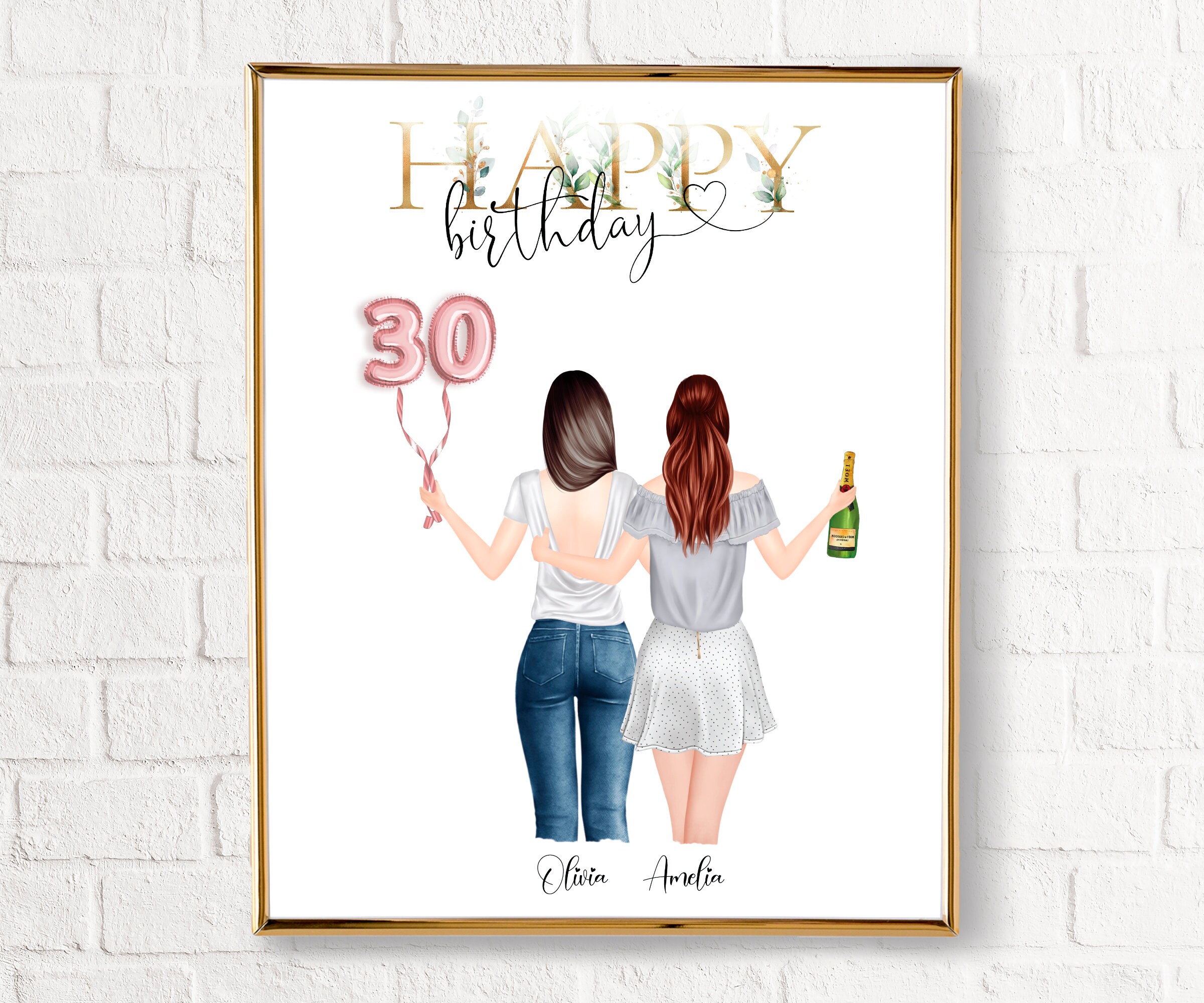 30th Birthday Gift For Her Best Friend Gift Special Birthday | Etsy