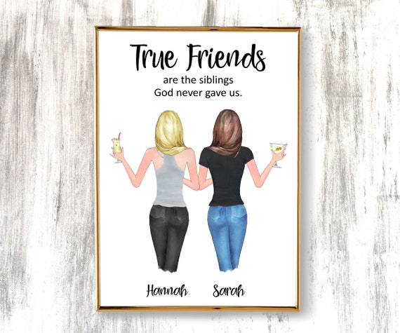 Personalized Gifts Best Friend Birthday Gift For Her Printable