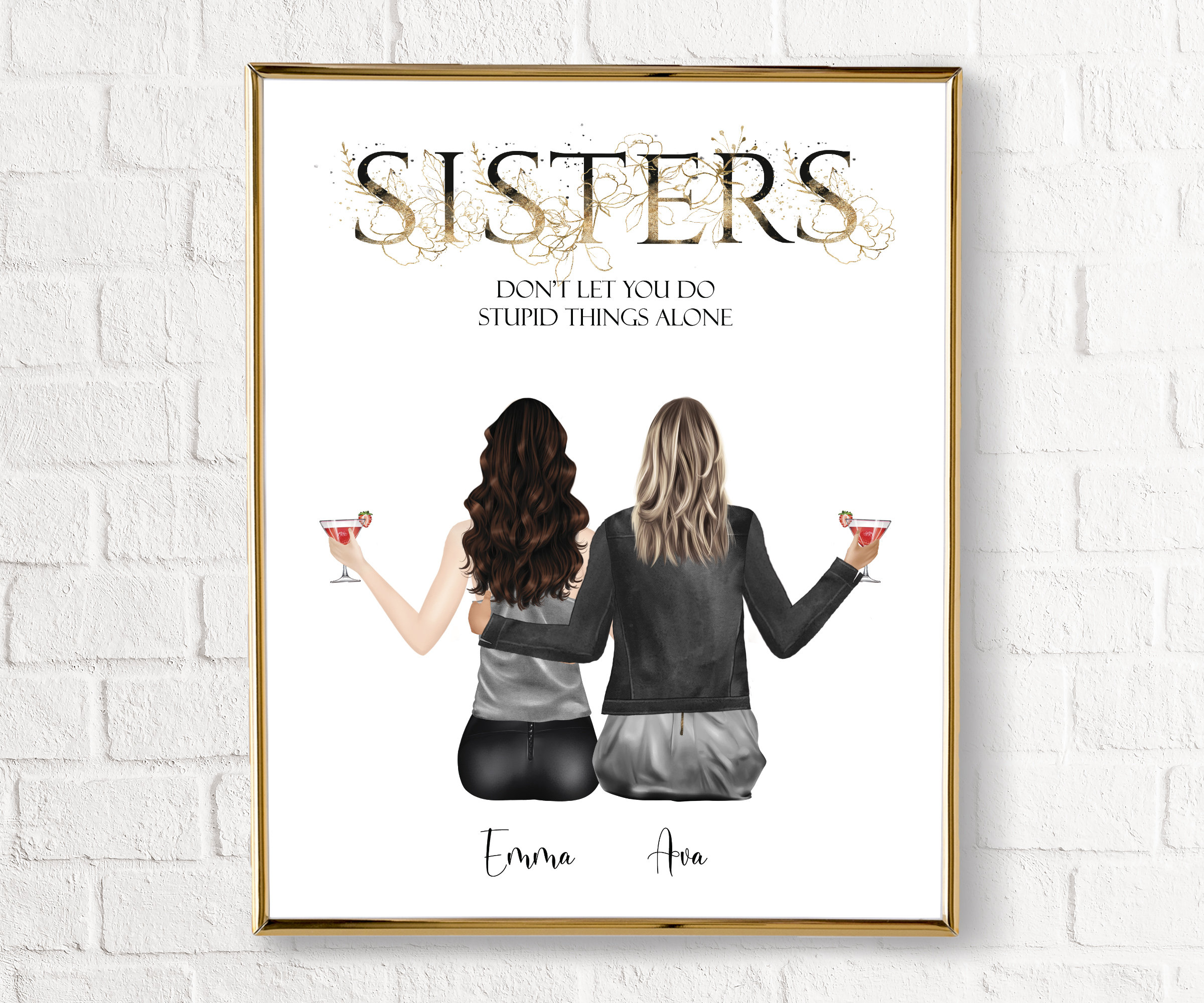 Sister Birthday Gifts Personalized Sister Gift Custom Sisters Etsy