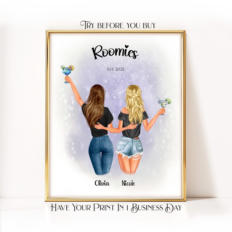 College Roommate Gift For Her Roommate Christmas Gift College Gifts For Roommates Dorm Decor Gifts For College Girls Decor Roomie Gift image 1