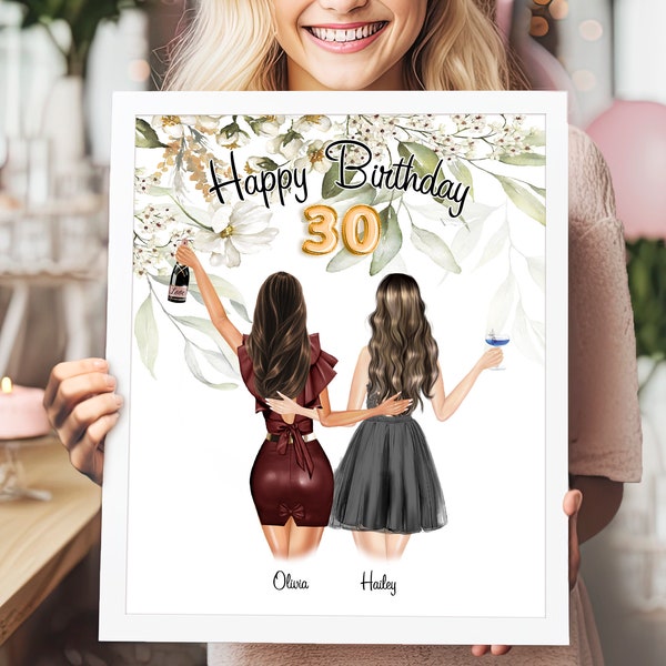 30 Birthday Gift For Her Best Friend Birthday Gifts For Women 30th Birthday Personalized Birthday Gift Idea Sister Birthday Present For Her