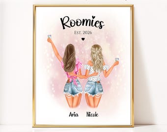 Roommate Decor College Dorm Prints College Room Decor Roomie Gifts College Girl Wall Art College Apartment Gift Dorm Decor For Girls