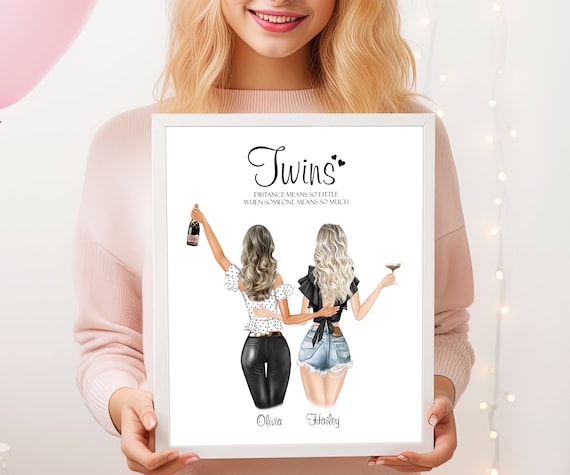 Personalized gifts top for twins