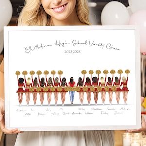 Cheer Gifts For Team In Bulk Cheer Team Gift Cheerleader Gifts Cheerleading Gift Cheer Picture Cheerleader Print Cheer Team Picture Cheer