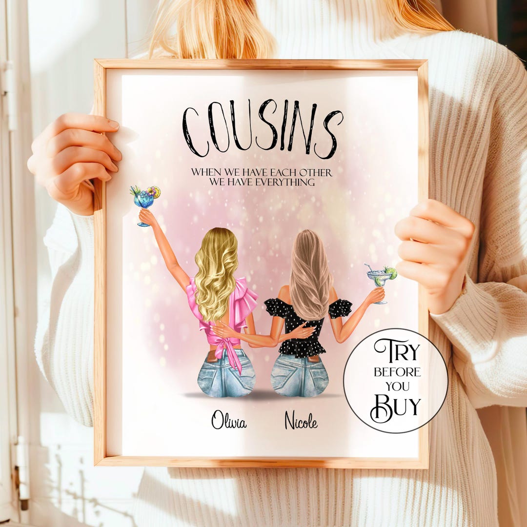 Cousin Birthday Gift for Her Custom Cousin Gifts for Women Personalized ...