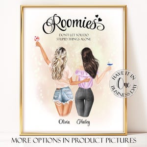 Custom Dorm Decor For College Girl Dorm Room Decor Dorm Room Wall Art College Dorm Gift Roomie Gift Personalized Roommate Gift Roommate Art