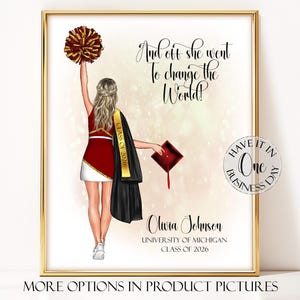 Senior Cheerleader Gift Senior Cheer Gift Personalized Cheer Gift Cheerleader Graduation Gift Cheer Graduation Cheerleader Senior Gift