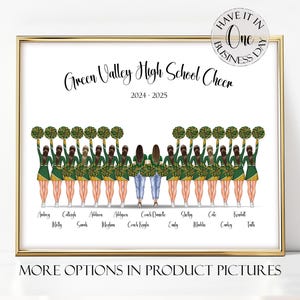 Cheer Gift Personalized Cheerleader Print Personalized Cheerleader Gift Cheer Friend Gift Cheerleader Poster Cheer Team Gift Custom Picture