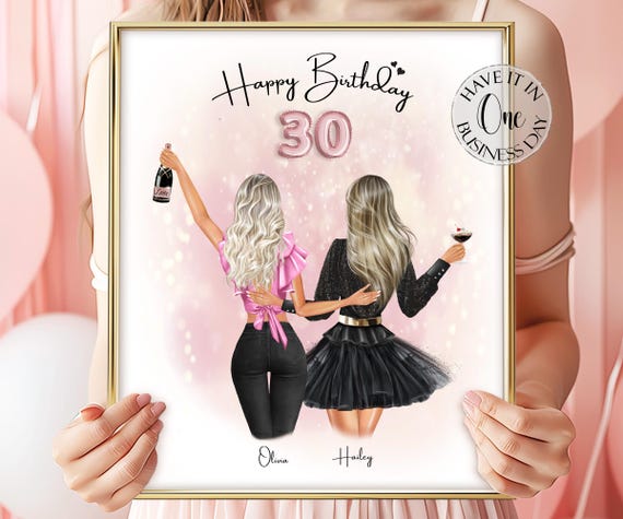 30 Birthday Gift For Her Best Friend Birthday Gifts For Women 30th Birthday Personalized Birthday Gift Idea Sister Birthday Present For Her
