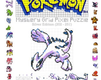 Pokemon Mystery Grid Pixel Puzzle - Silver Edition