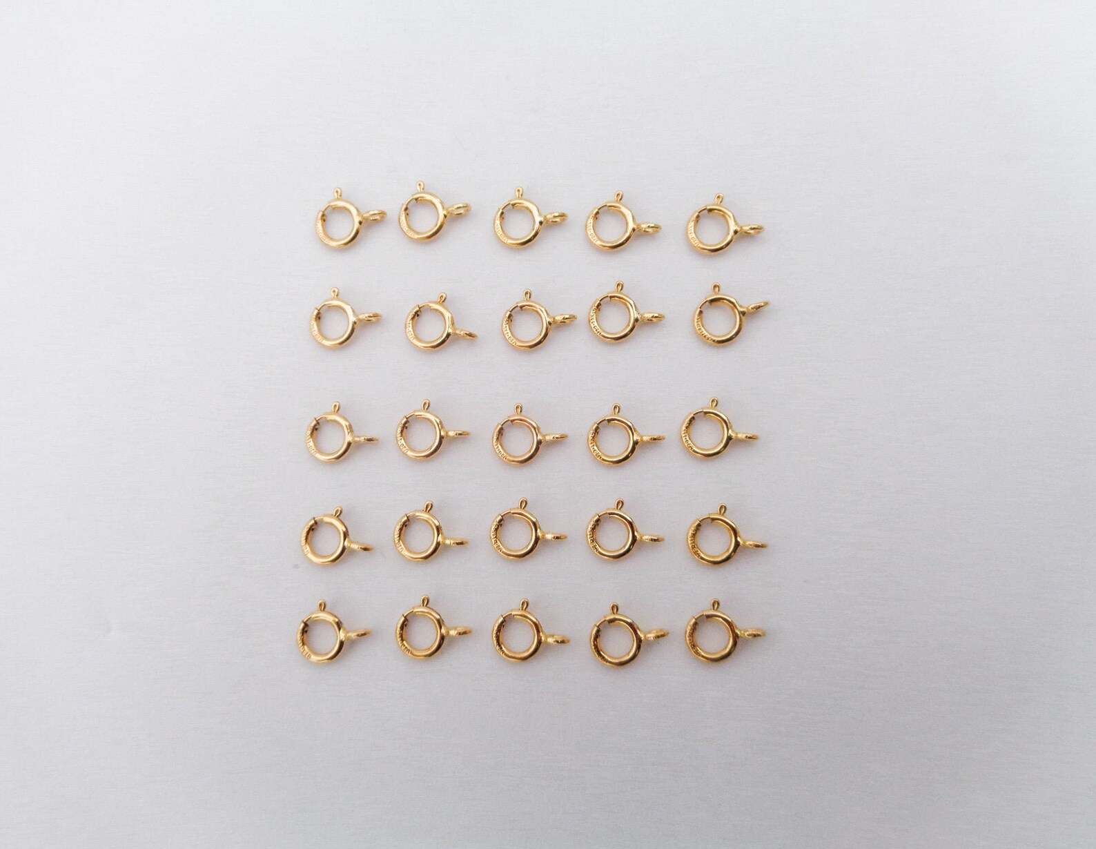 Gold Filled Spring Clasp Bulk 5mm Round Spring Clasp Etsy