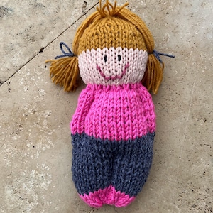 Hand Knit Snuggle Doll