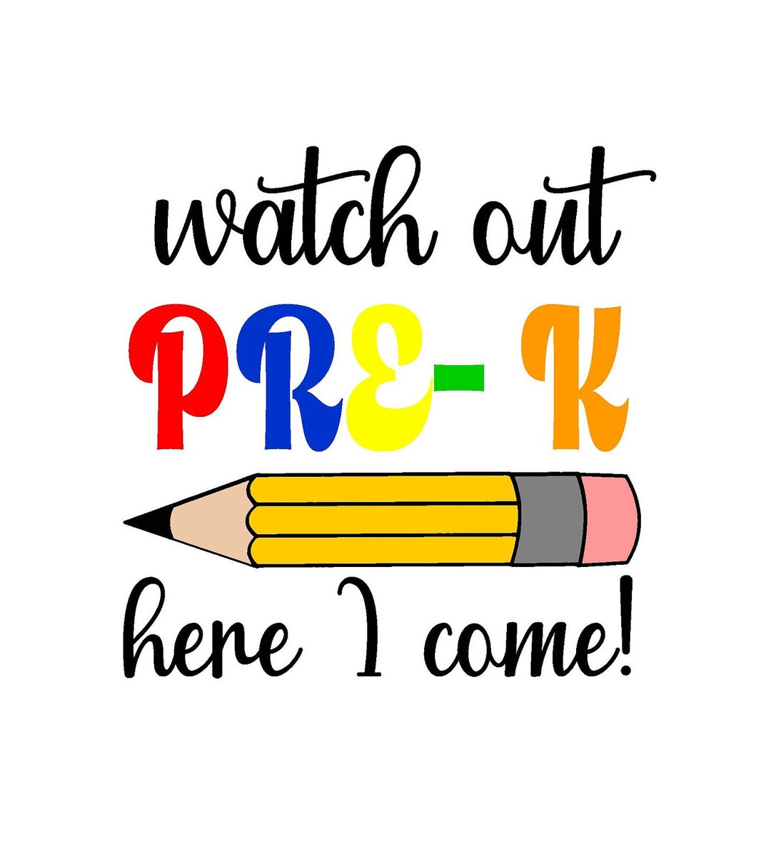 PRE K Here I Come - SVG - Digital Download - Etsy