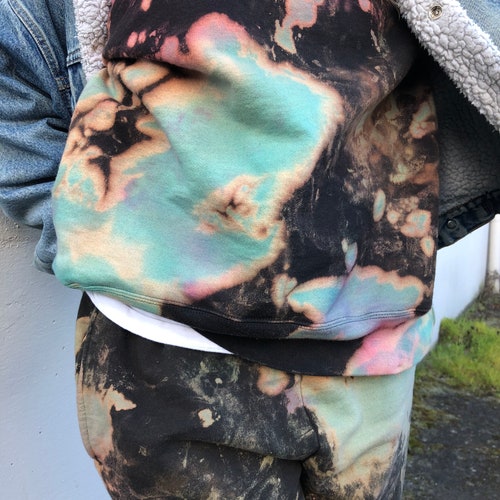 Hand dyed sweatsuit in shops all sizes, tye dye, Hand dyed, gifts, colorful, christmas, grunge, one of a kind, unique