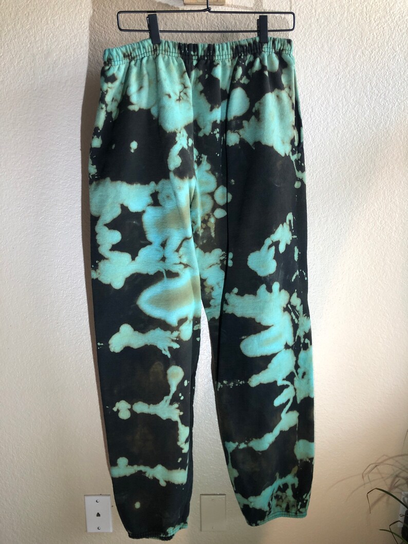 Tye dye sweatpants reverse dye tye dye sweatpants sweats | Etsy