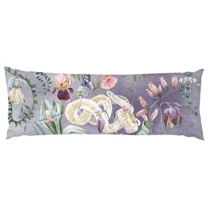 Snake Decor Enchanted Forest Body Pillow Cover Fairy Core Goblin Core Forest Witch Body Pillow Case Body Pillow Covers Lumbar Pillow