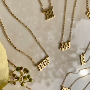 Angel Number Necklace |Angel Number Necklace | Angel Numbers |Numerology | Numbers Necklace | Layered Necklaces