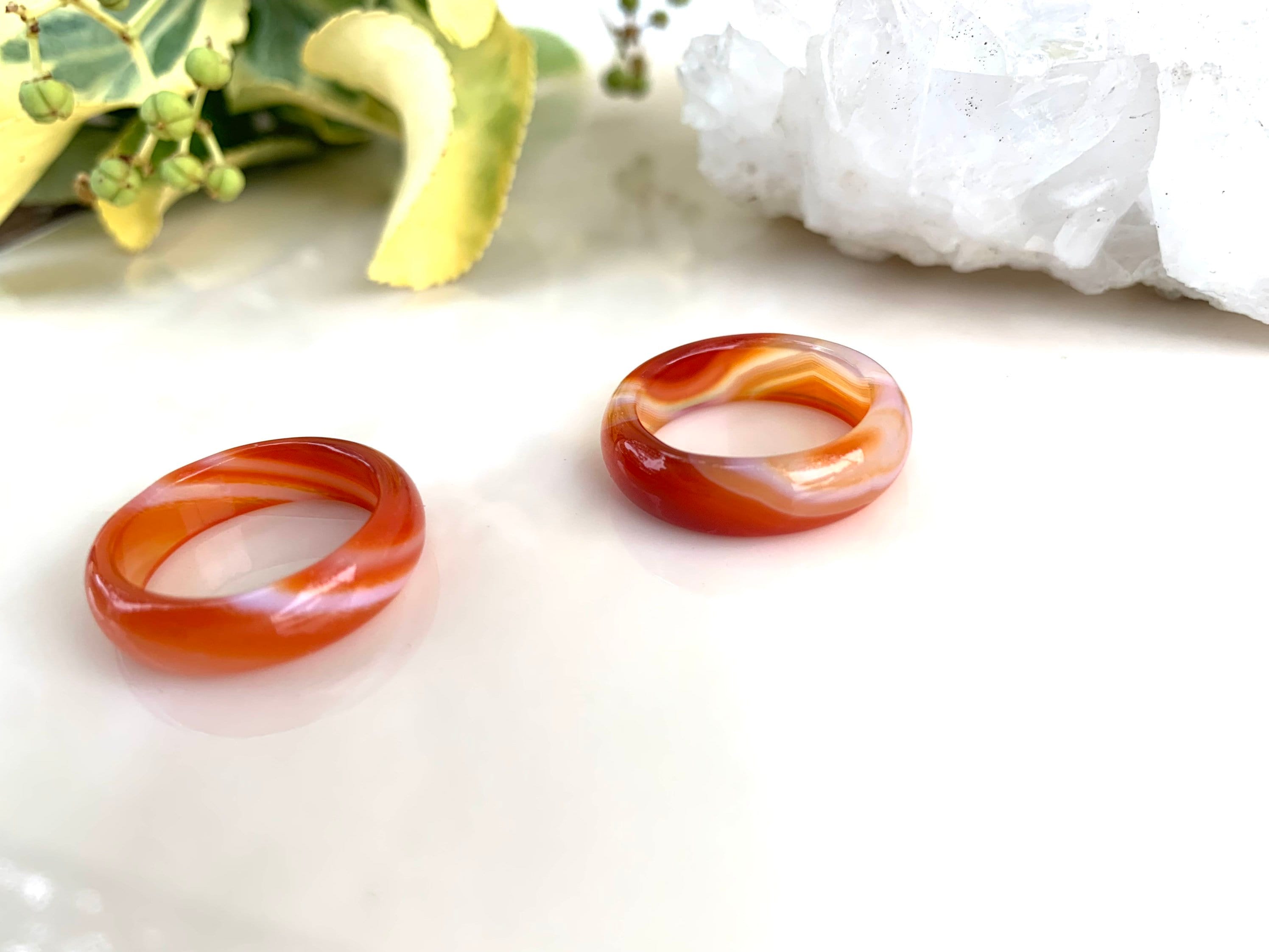 Carnelian Band Ring Carnelian Ring Crystal Band Unisex Rings Gemstone Bands Crystal Ring Carved Ring Carnelian Gemstone Ring Etsy Canada