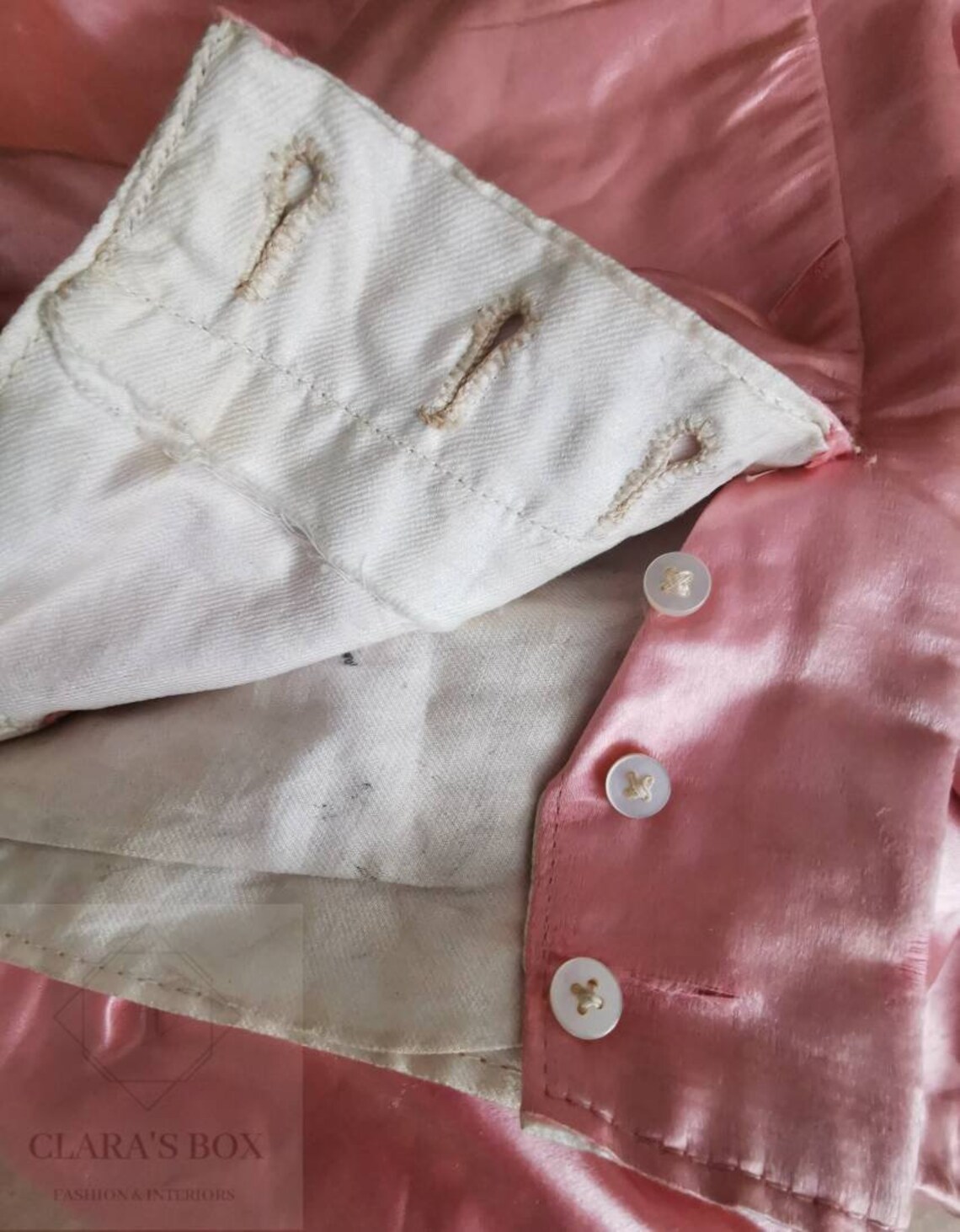 Rare and Authentic Late 1800s French Page Boy Costume, Pink Two-piece ...
