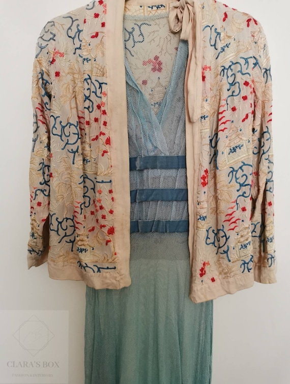 Rare 1920s heavily hand embroidered Nitor jacket,… - image 1