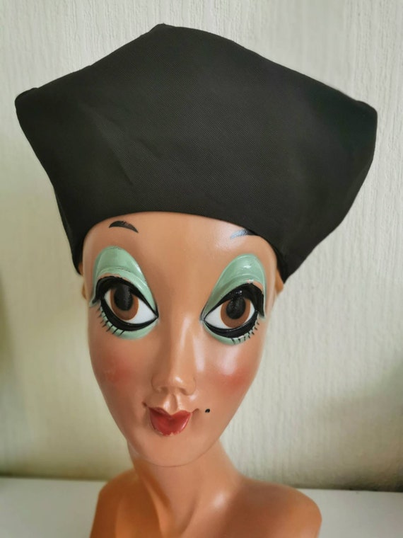 Authentic vintage French hat, halo hat, WW2 hat, v