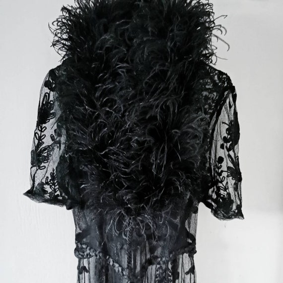 Antique Victorian Ostrich Feather Boa~1900s ~Late