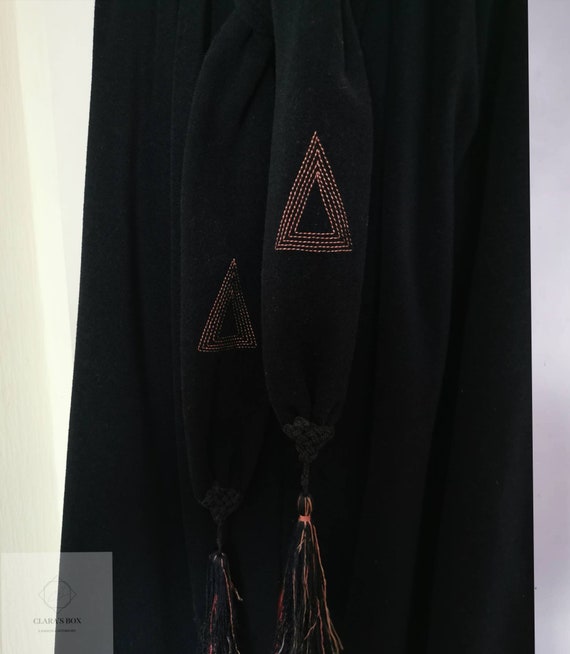 Original 1920s 20s Vintage Art Deco Cape With Embr