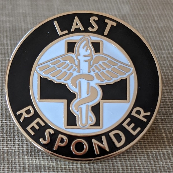 Last Responder Pin, Funeral Director Gift, Mortuary Science Lapel Pin
