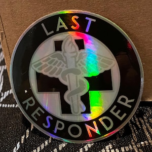 Holographic Decal, Funeral Director, Embalmer, Undertaker, Mortuary Science, Embalming, Funeral, Funeral Home, Mortuary, Last Responder