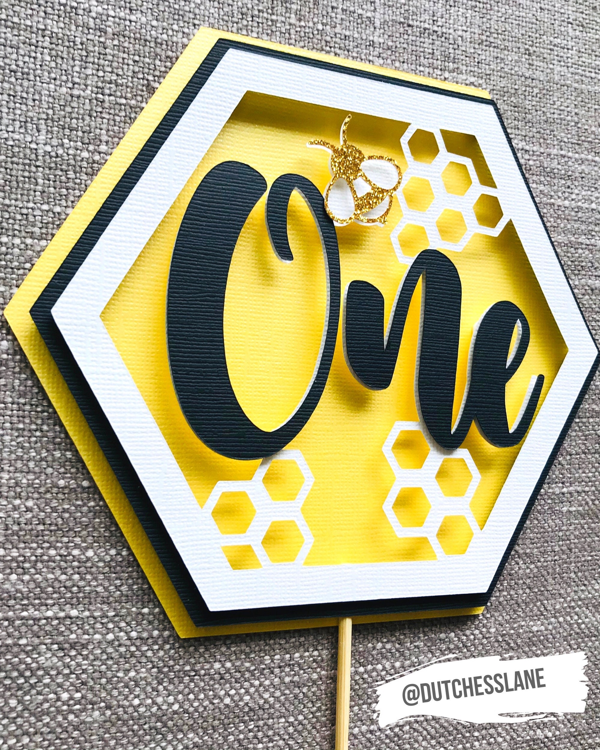 Bee Cake Topper | Etsy