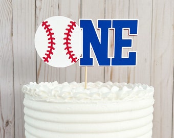 Baseball ONE Cake Topper, Baseball Cake Topper, Baseball Party Decor, Baseball First Birthday, Baseball Party, Baseball Cake Smash