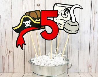 Pirate Centerpiece, Pirate Birthday Party, Pirate Decorations, Pirate Table Decorations, Pirate Party Decor, Pirate Party Decorations