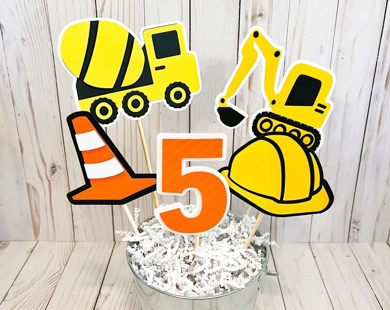 Construction Centerpiece Construction Table Decor Construction Party Decor Construction Birthday Decor Construction